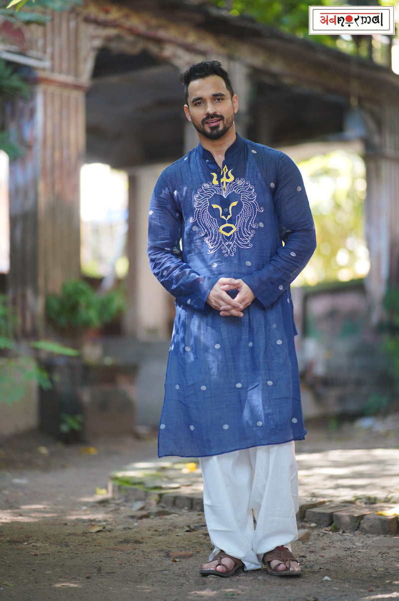 SINGHAM - JAMDANI LONG KURTA