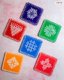 KOLANGAL MINIATURES - RANGOLI  FLOOR TILES (SOLD AS SET OF 6)