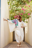 BOUGAINVILLEA DHUTI-KAFTAN CO-ORD SET