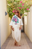 BOUGAINVILLEA DHUTI-KAFTAN CO-ORD SET