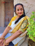 Mookuthi Amman Choli - The Kalamkari Collective Edit Devi series