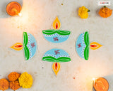 DIYA MINIATURES - RANGOLI FLOOR TILES (SOLD AS SET OF 4)