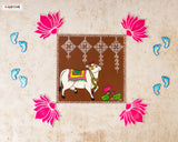 Nanhe Kadam - Rangoli Floor Tiles (Sold as a set of 8)