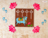 Nanhe Kadam - Rangoli Floor Tiles (Sold as a set of 8)