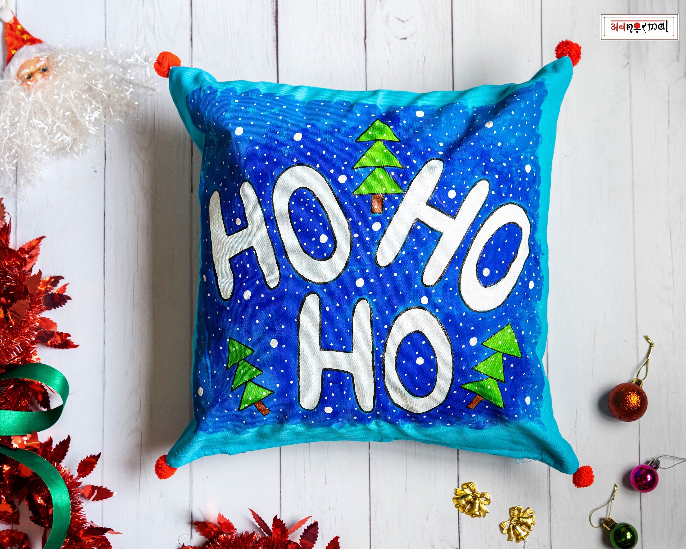 TIS THE SEASON TO BE JOLLY CUSHION COVER (SOLD AS A SINGLE PIECE)